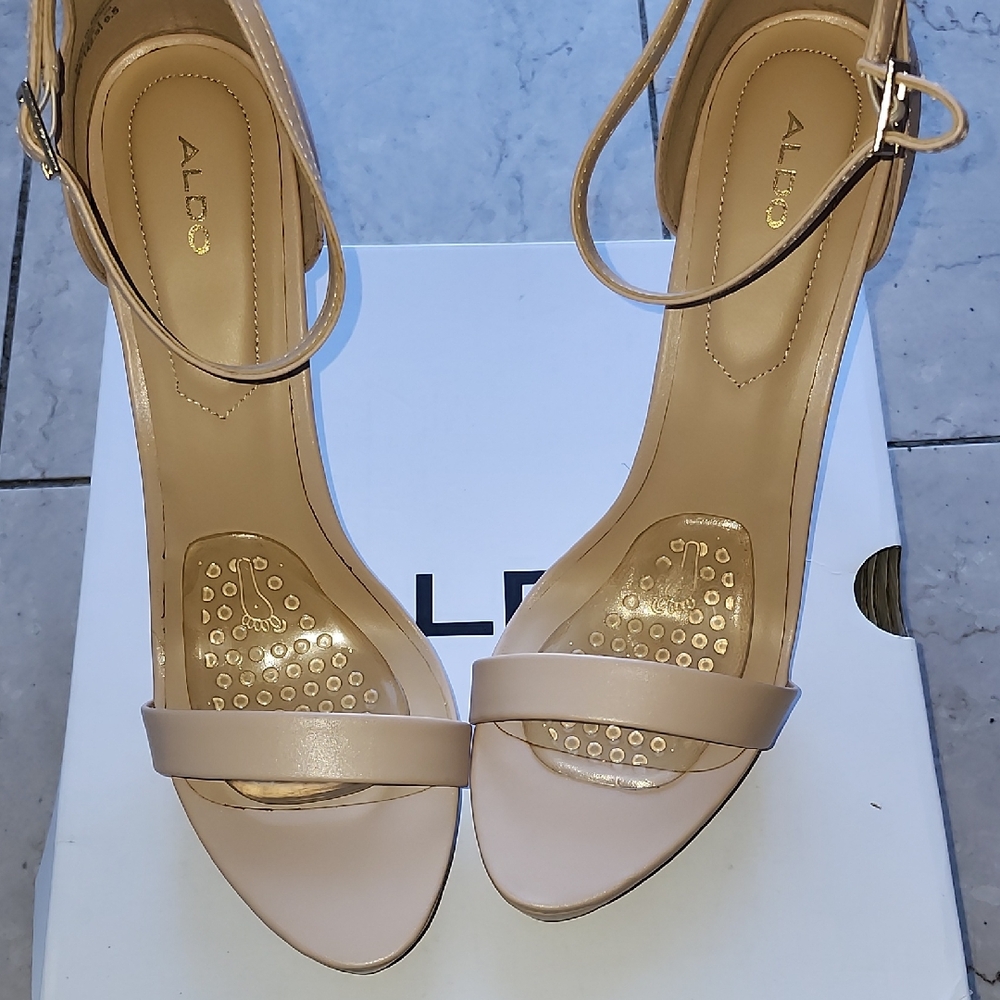 Aldo Nude Heeled Sandals